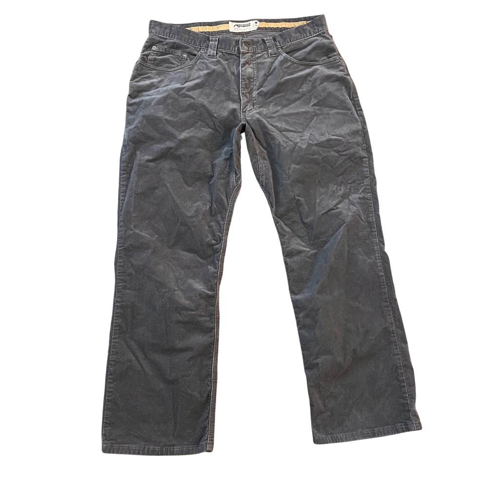 Mountain Khakis Canyon Cord Pant Mens 36x30 Grey Classic Fit Corduroy Trousers